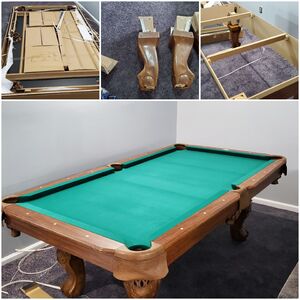 Pool table assembled