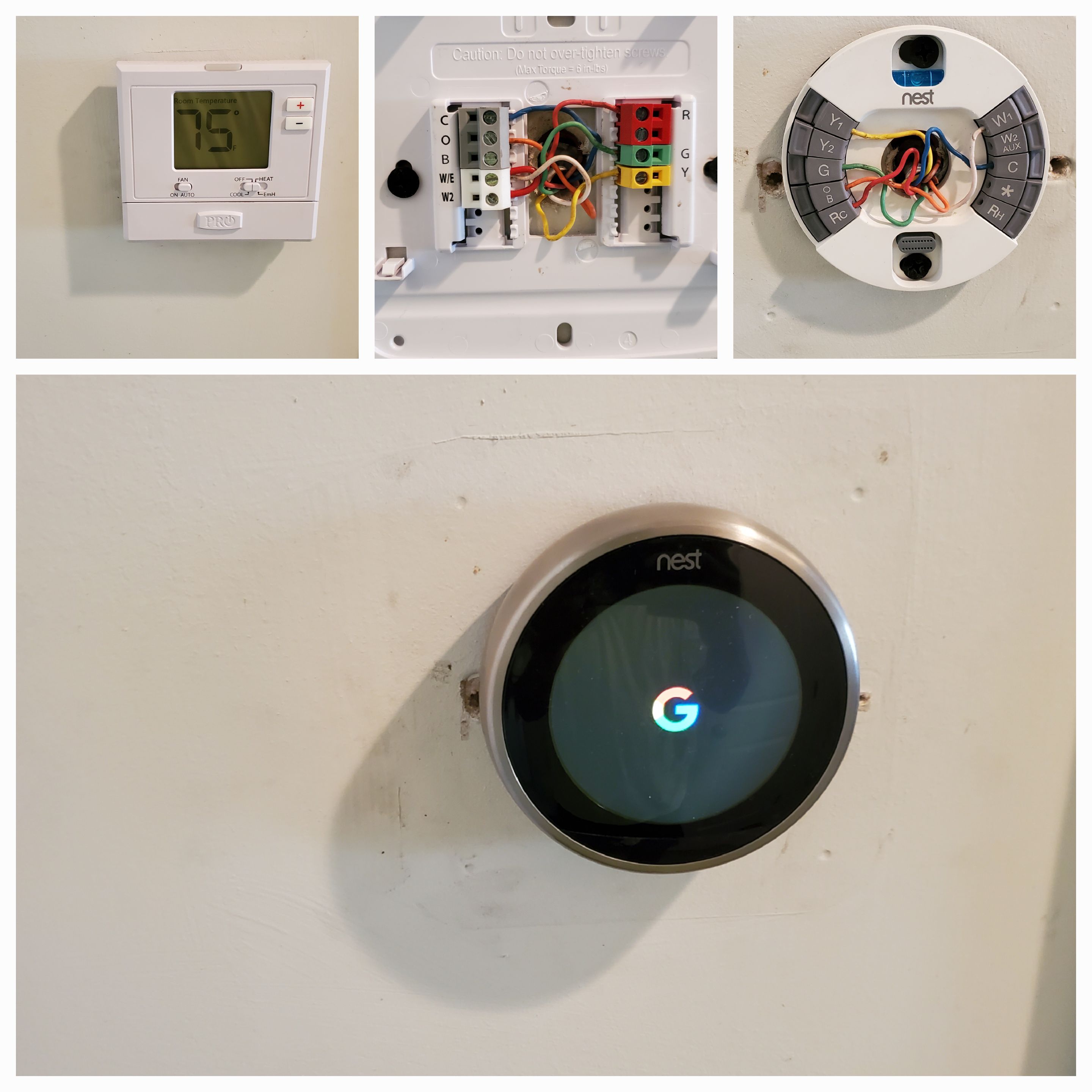 Nest thermostat replaced